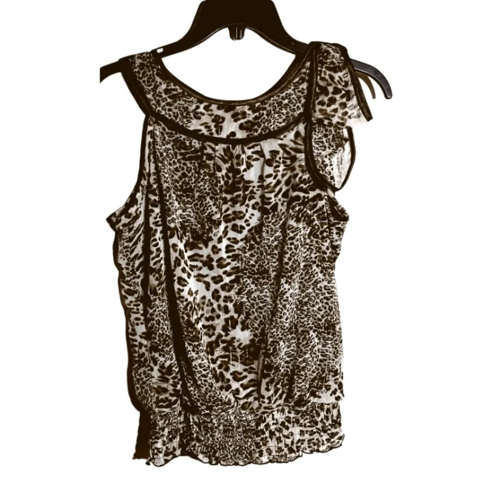 𝅺iz Byer animal print blouse. Size XL.   C17​​​​​